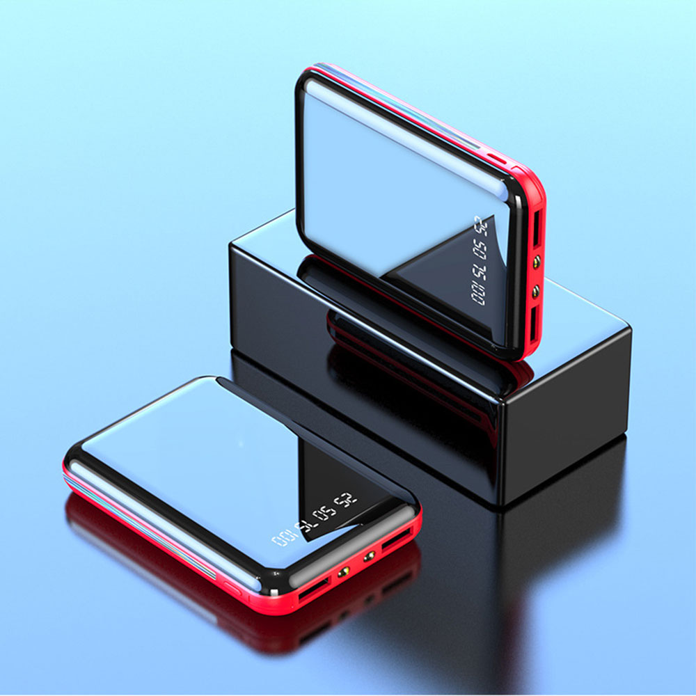 2021 Nuevas llegadas Mini Mobile Dual Usb Power Banks Cargador portátil Tipo-c Power Bank 