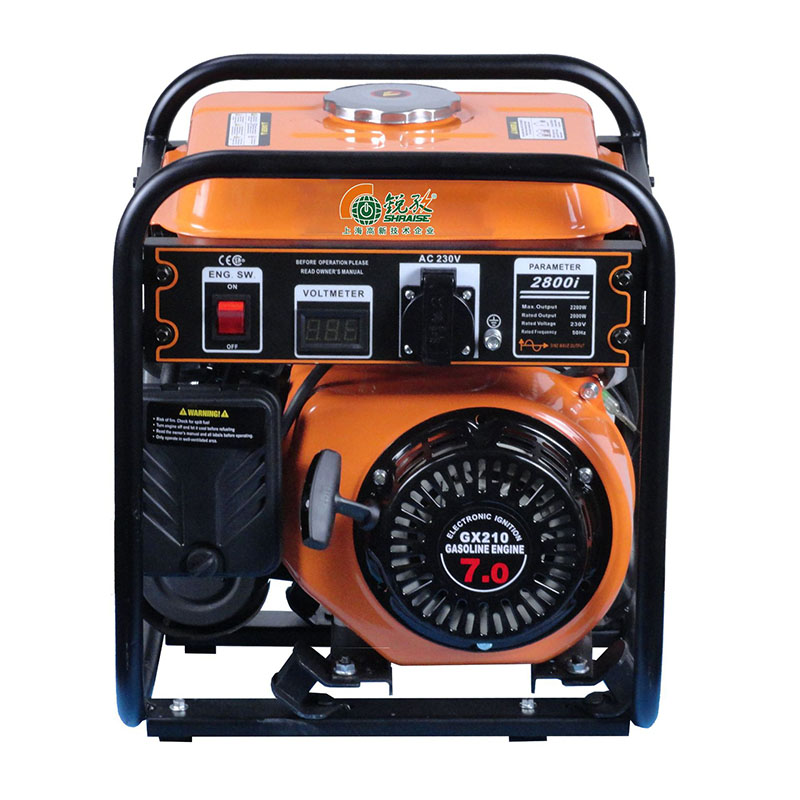 Generador doméstico 2kw conversión de frecuencia gasolina pequeño generador al aire libre portátil 220V grupo electrógeno monofásico